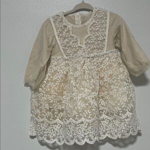 Elegant Lace Overlay Dress